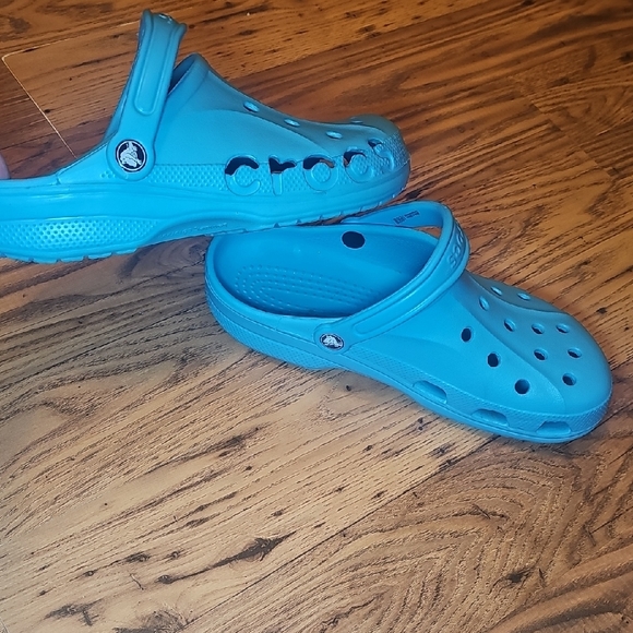 CROCS Men's Vibrant Blue Classic Clog Sandals Size 9 Mens 11 Womens Unisex F21 - Picture 8 of 9